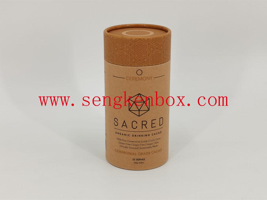 Food Grade Paper Cacao Cans