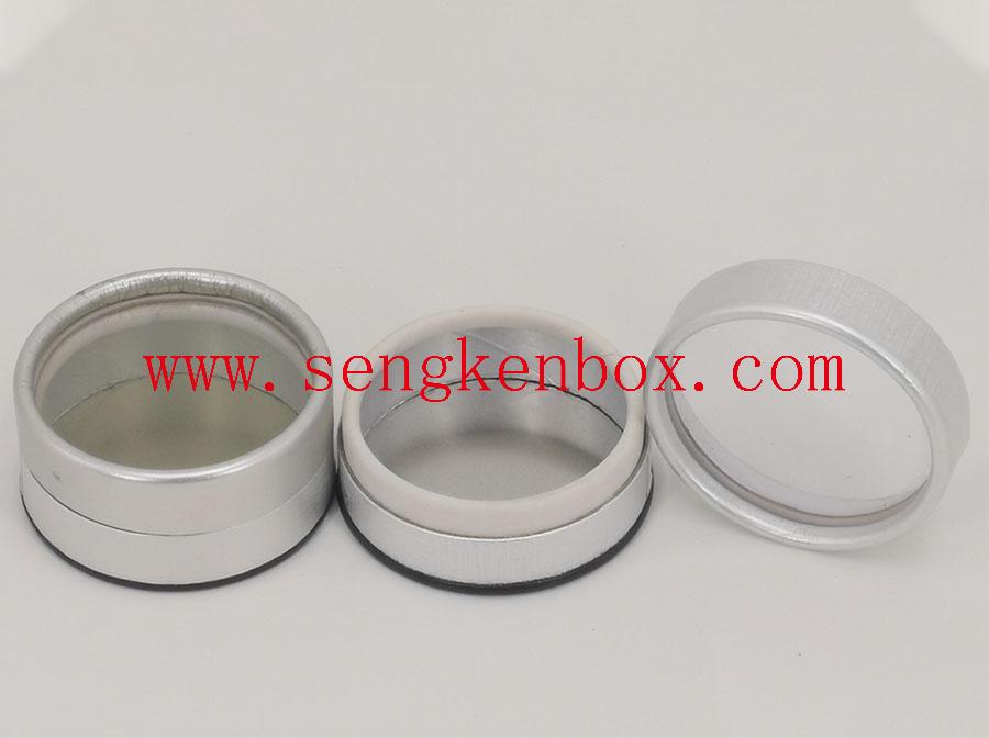 Silver Rolled Edge Packaging Cans