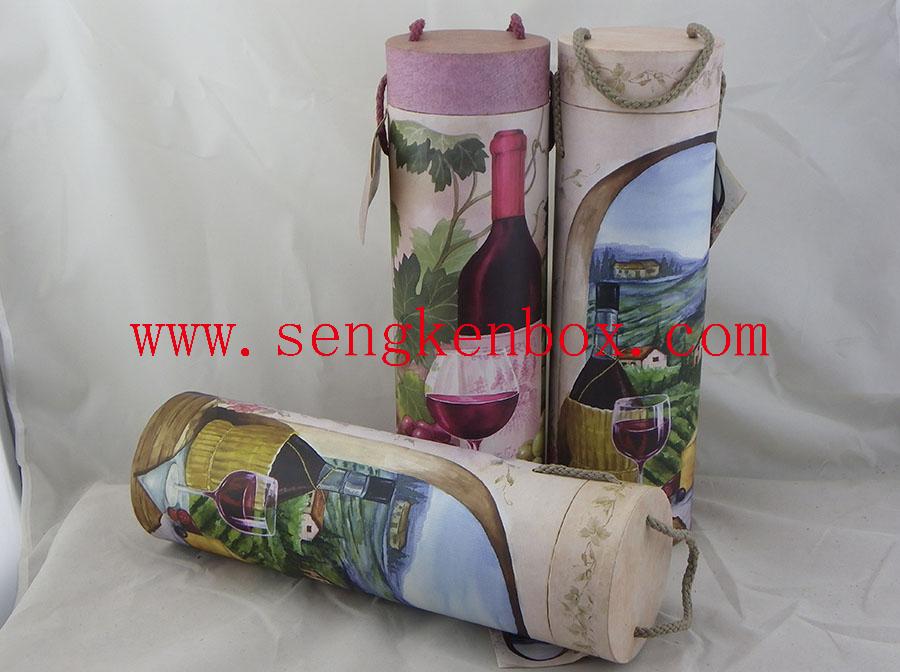 Paper Tube with Coloured Drawing