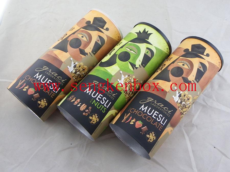 Muesli Nut Food Packaging Paper Cans