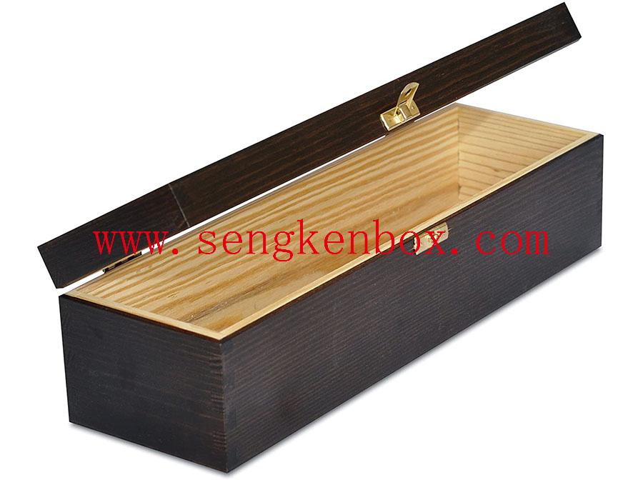 Wooden Box Packaging With Metal Clasp