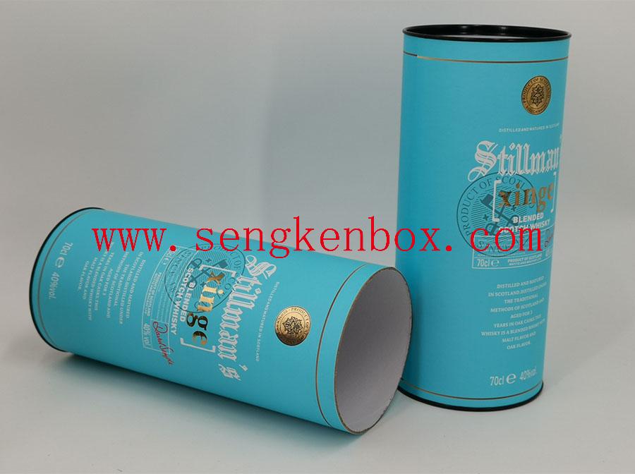 Wine Packaging Cylinder Box