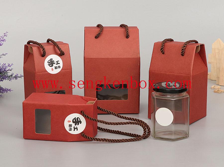 Paper Card Box With Cotton Handle