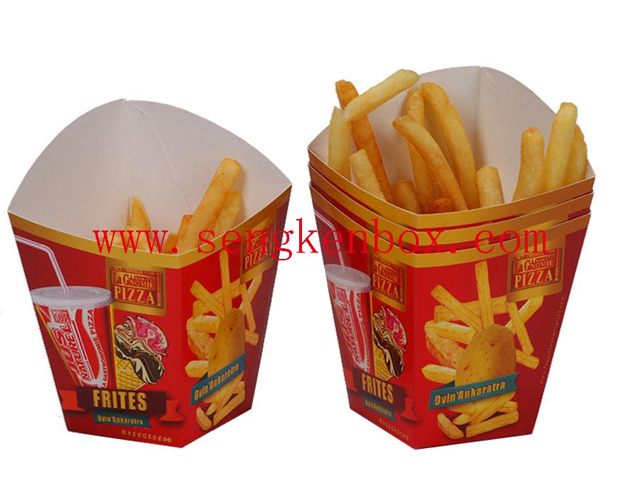 Bolsa de comida de papel de embalaje de papas fritas