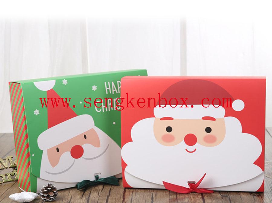 Caja de papel plegable de Papá Noel