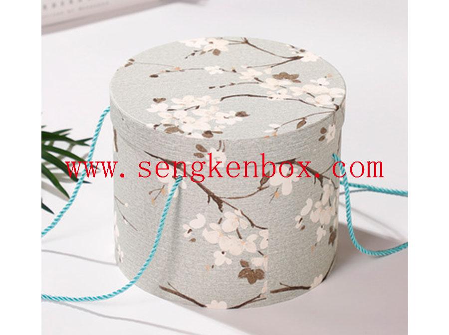 Caja de papel de embalaje cilíndrico