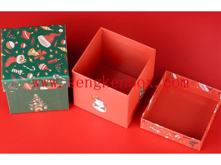 caja de papel de caramelo de fruta de navidad