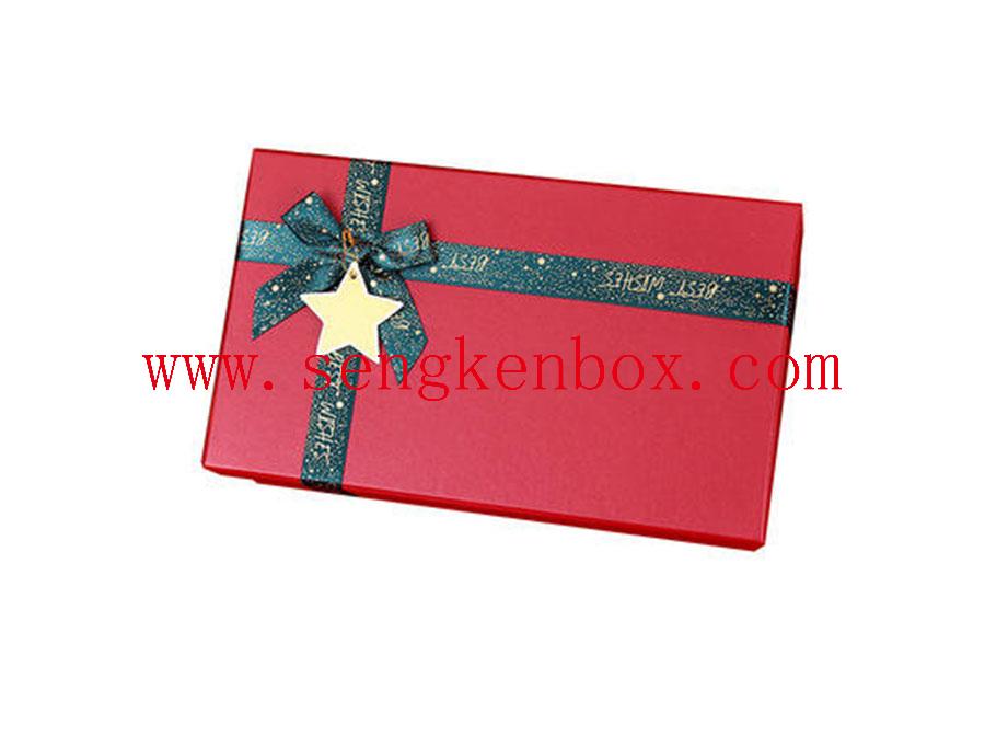 Caja de Navidad de papel de regalo de embalaje de caramelo y jengibre personalizado