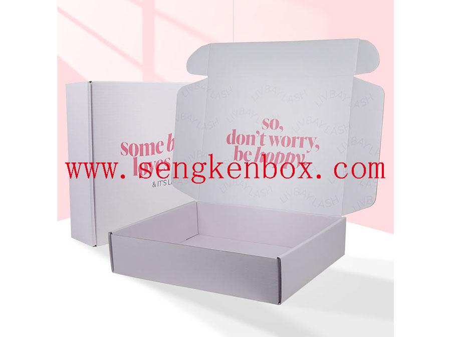Caja de papel de embalaje con logotipo personalizado