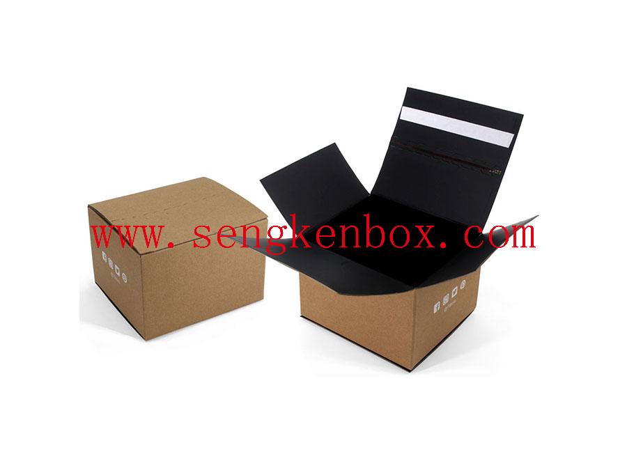 Caja de embalaje de papel personalizada negra