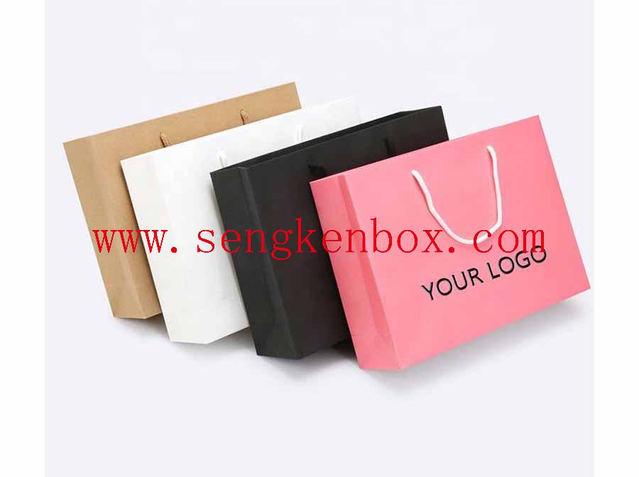 Bolsa de papel de regalo Bolsas rosa