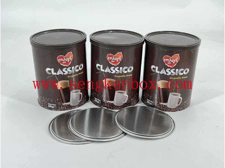 Embalaje exterior personalizable Latas de comida de café simples