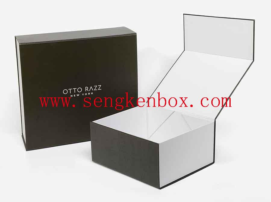 Caja de papel plegable con logotipo personalizado