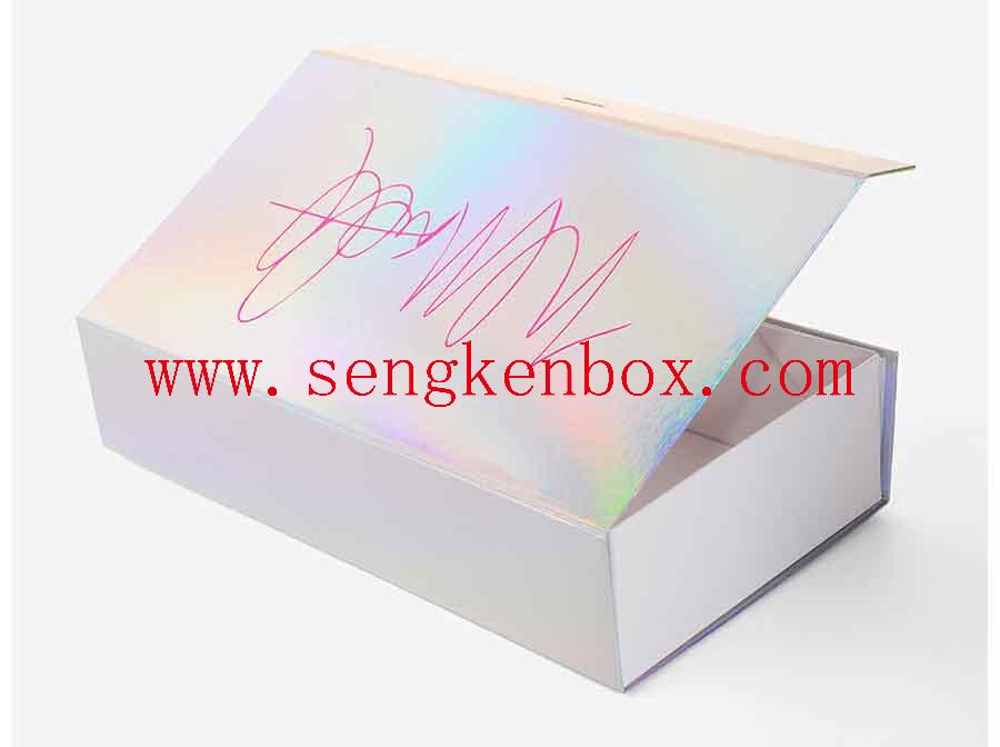 Caja de regalo de papel magnético de diseño elegante