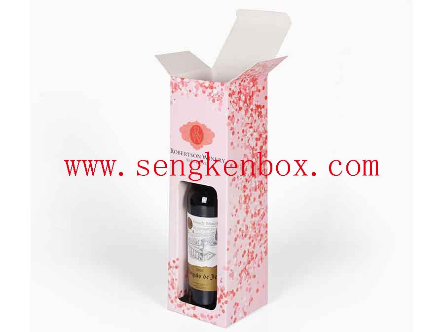 Caja de embalaje de botellas de vino
