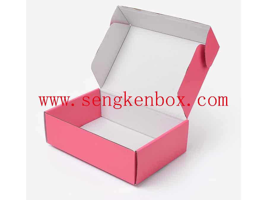 Caja de papel de lujo rosa