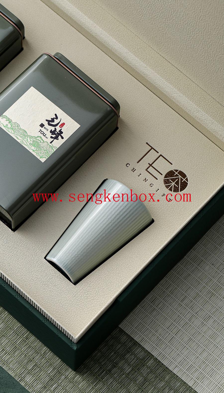 caja de almacenamiento de perfumes de cuero