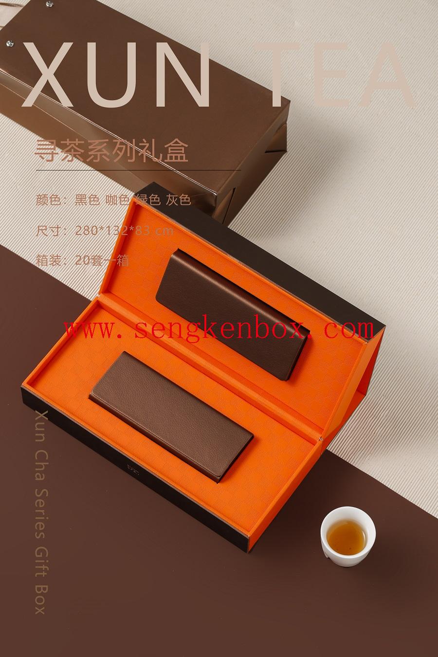 caja de embalaje de cuero