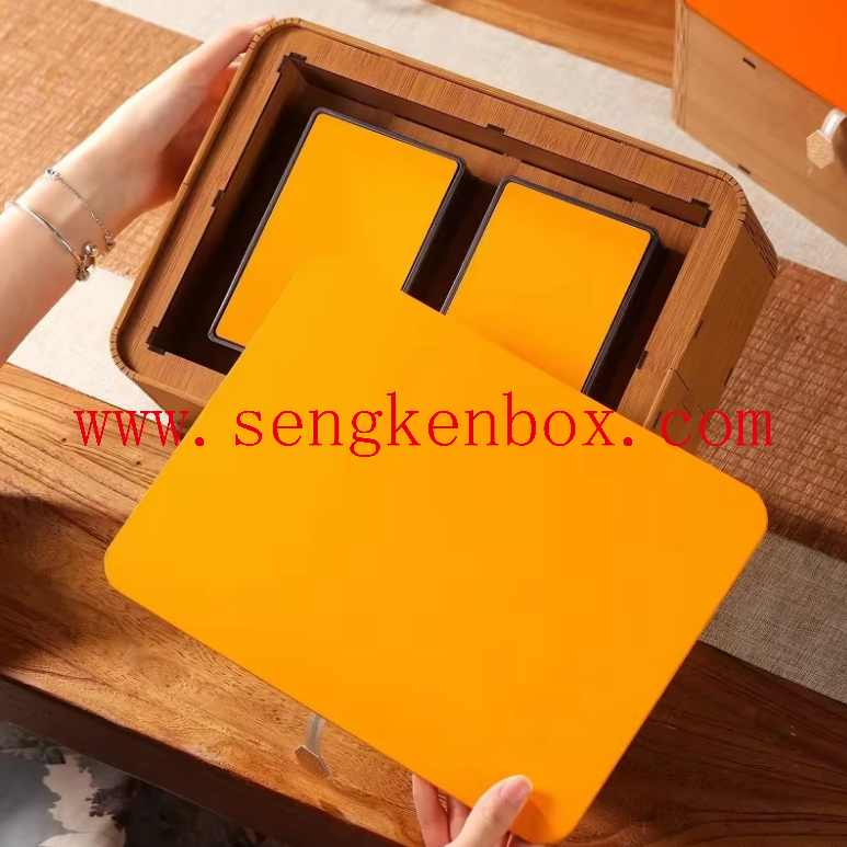  double tin tea box