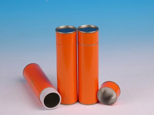 Rolled Edge Tea Packaging Paper Cans