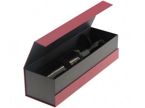 Wine Red Premium Clamshell Wine Paper Box