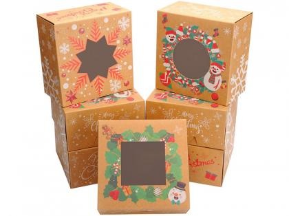 Customized Christmas Design Candy Paper Box
