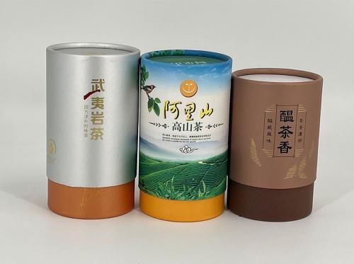 Customize Different Types Paper Tea Cans Packaging