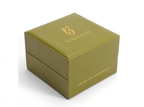 Watch Packaging Plastic Gold Leather Watch Box