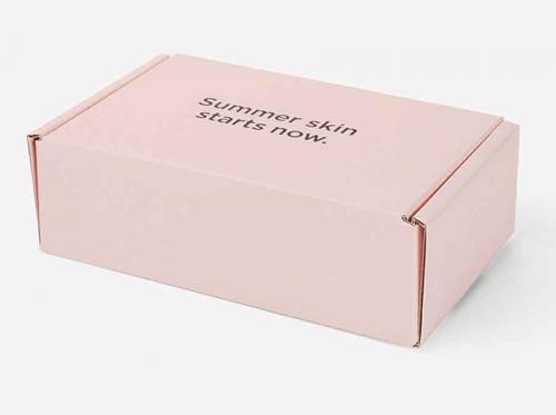 Pink Garment Underwear Custom Black Print Box