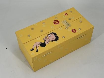 OEM y ODM Yellow Double Open Leather Box with Handle a la venta