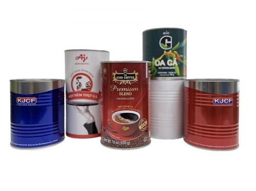 OEM y ODM Seal Coffee Beans Packaging Tin Can with Easy Open Lid a la venta