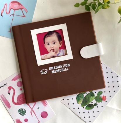 OEM y ODM Custom children's photo album with magnet upper cover a la venta
