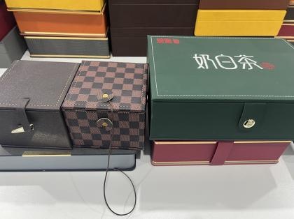 OEM y ODM Custom Logo Pu Leather Sunglasses Case Packing Box Bottle Box a la venta