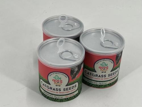 OEM y ODM Pet Food Paper Can Plastic Cover with Pull Ring and Easy Open Metal Lid with Custom Design Printing a la venta