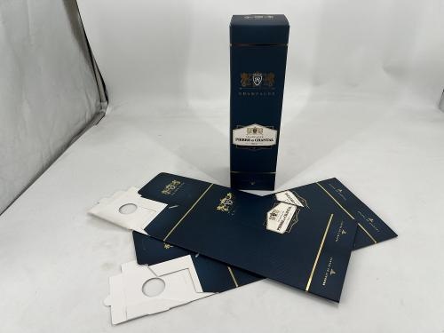 OEM y ODM Hot Stamping White Card Paper Box Wine Packaging High-grade Gift a la venta
