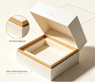 Cajas rígidas de dos piezas personalizadas al por mayor: Guía completa de estructuras de cajas, acabados superficiales e inserciones interiores